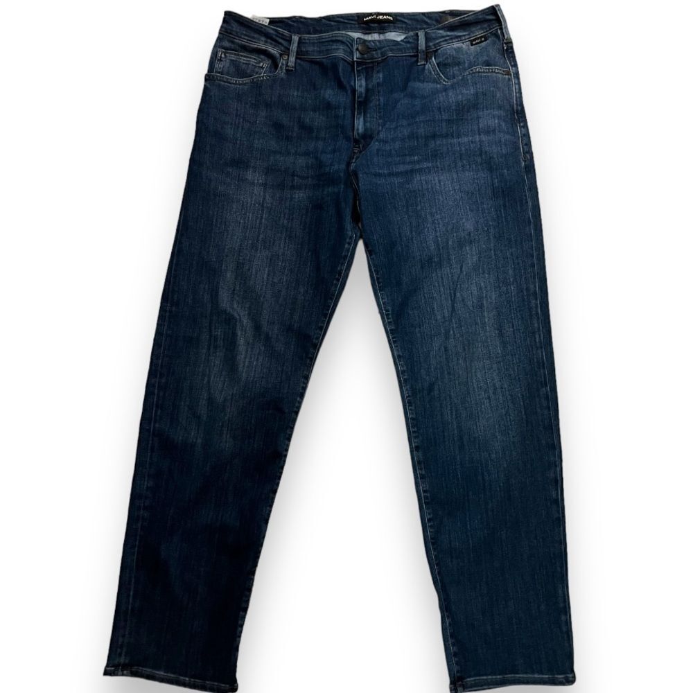 MAVI Men's Zach Straight Leg Jeans 40 x 32 Dark Wash